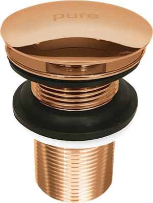 Pure Basmalı Sifon Pop-Up Bronz Deliksiz Rg-02