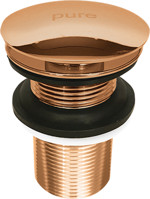Pure Basmalı Sifon Pop-Up Bronz Deliksiz Rg-02