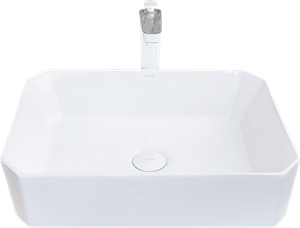 Pure Beyaz Tezgah Üstü Çanak Lavabo W-402