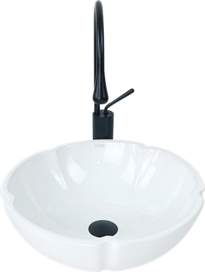 Pure Beyaz Tezgah Üstü Çanak Lavabo W-293