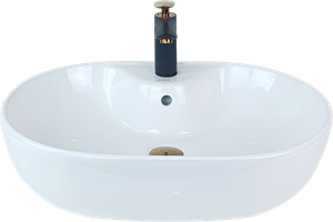 Pure Beyaz Tezgah Üstü Çanak Lavabo W-140