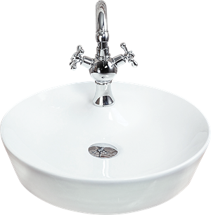 Pure Beyaz Tezgah Üstü Çanak Lavabo W-136