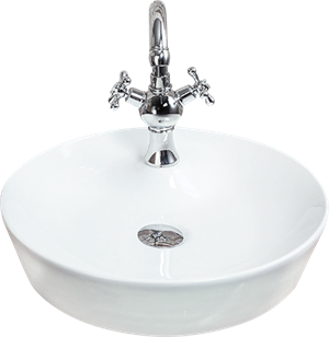 Pure Beyaz Tezgah Üstü Çanak Lavabo W-136