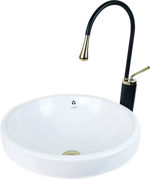 Pure Beyaz Tezgah Üstü Çanak Lavabo W-294