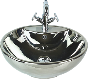 Pure Bowl Platin Tezgah Üstü Çanak Lavabo S-200