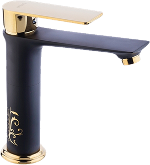 Crow Siyah Altın Lavabo Bataryası