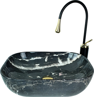 Pure Deep Siyah Tezgah Üstü Çanak Lavabo Mr-104