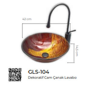 Pure Dekoratif Cam Lavabo Gls-104