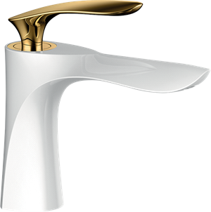 Royal Beyaz Altın Lavabo Bataryası