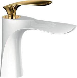 Royal Beyaz Altın Lavabo Bataryası