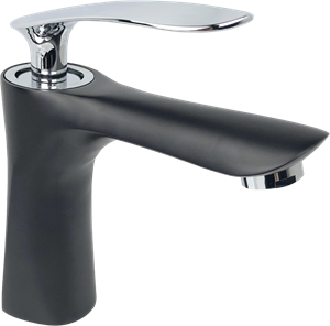 Royal Siyah Krom Lavabo Bataryası