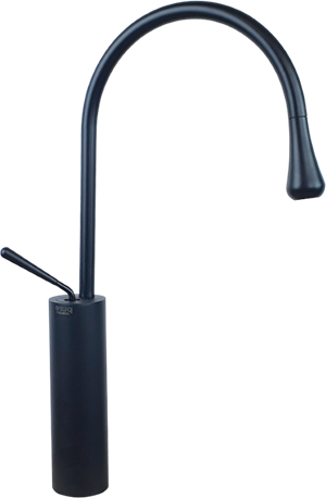 Minimal Siyah Çanak Lavabo Bataryası