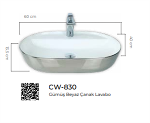 Pure Tezgah Üstü Lavabo Cw-830