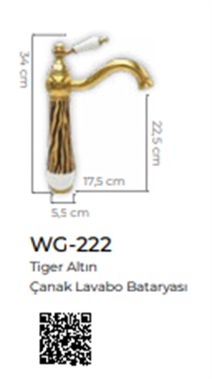 Tiger Altın Çanak Lavabo Bataryası