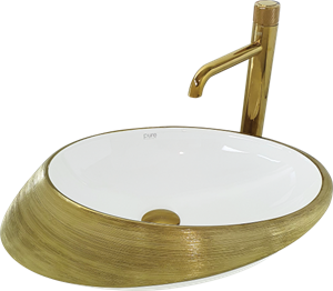 Pure Ufo Gold Tezgah Üstü Çanak Lavabo Gw-503