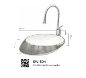 Pure Ufo Gold Tezgah Üstü Lavabo Sw-504