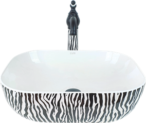 Pure Zebra Tezgah Üsü Çanak Lavabo Tr-108