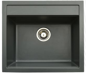 Vinox Antrasit Kare Granit Eviye 50x55 Vx010