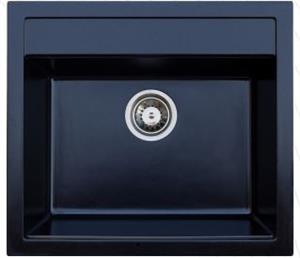 Vinox Siyah Kare Granit Eviye 50x55 Vx010