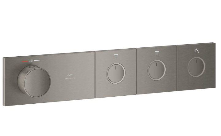 Grohtherm Aqua Tiles Antrasit Ankastre Termostatik Banyo Bataryası 3 Yol.Smartcontr(Sıva Altı Hariç) 106866AL00