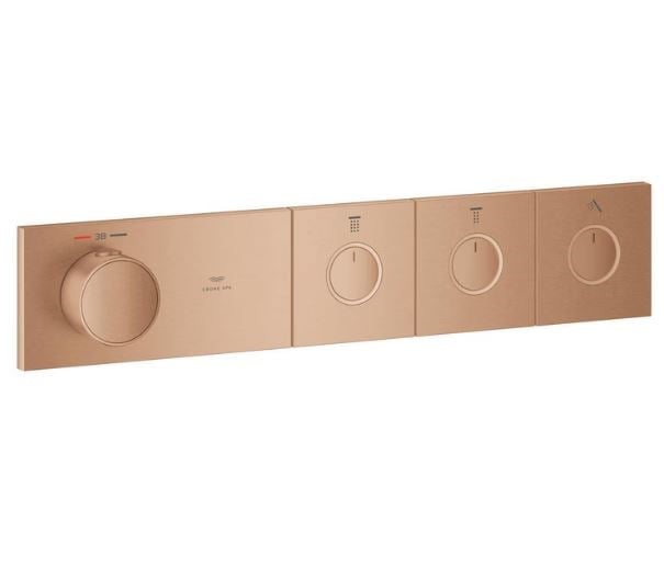 Grohtherm Aqua Tiles Bronz Ankastre Termostatik Banyo Bataryası 3 Yollu Smartcontr(Sıva Altı Hariç) 106866DL00