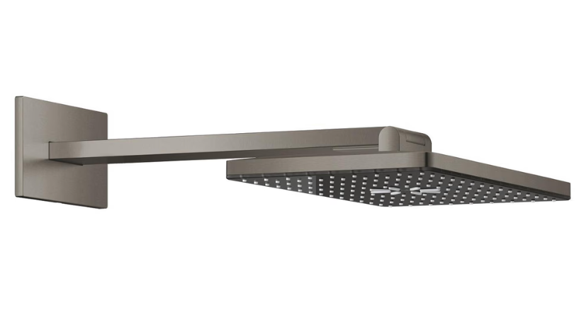 Aqua Tiles Antrasit Ankastre Tepe Duşu Set 400*230 Mm 2 Akışlı (Dirsek Dahil) 107055AL00