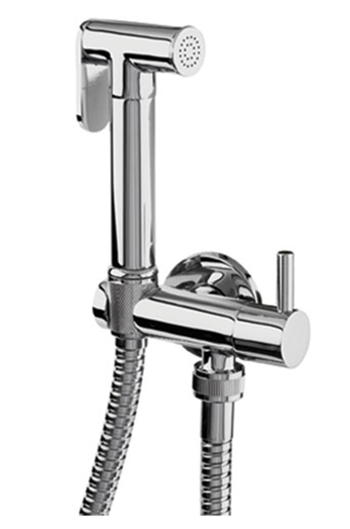Newarc Shutoff Duslar Spırallı Taharat Muslugu - Krom 150222 150222