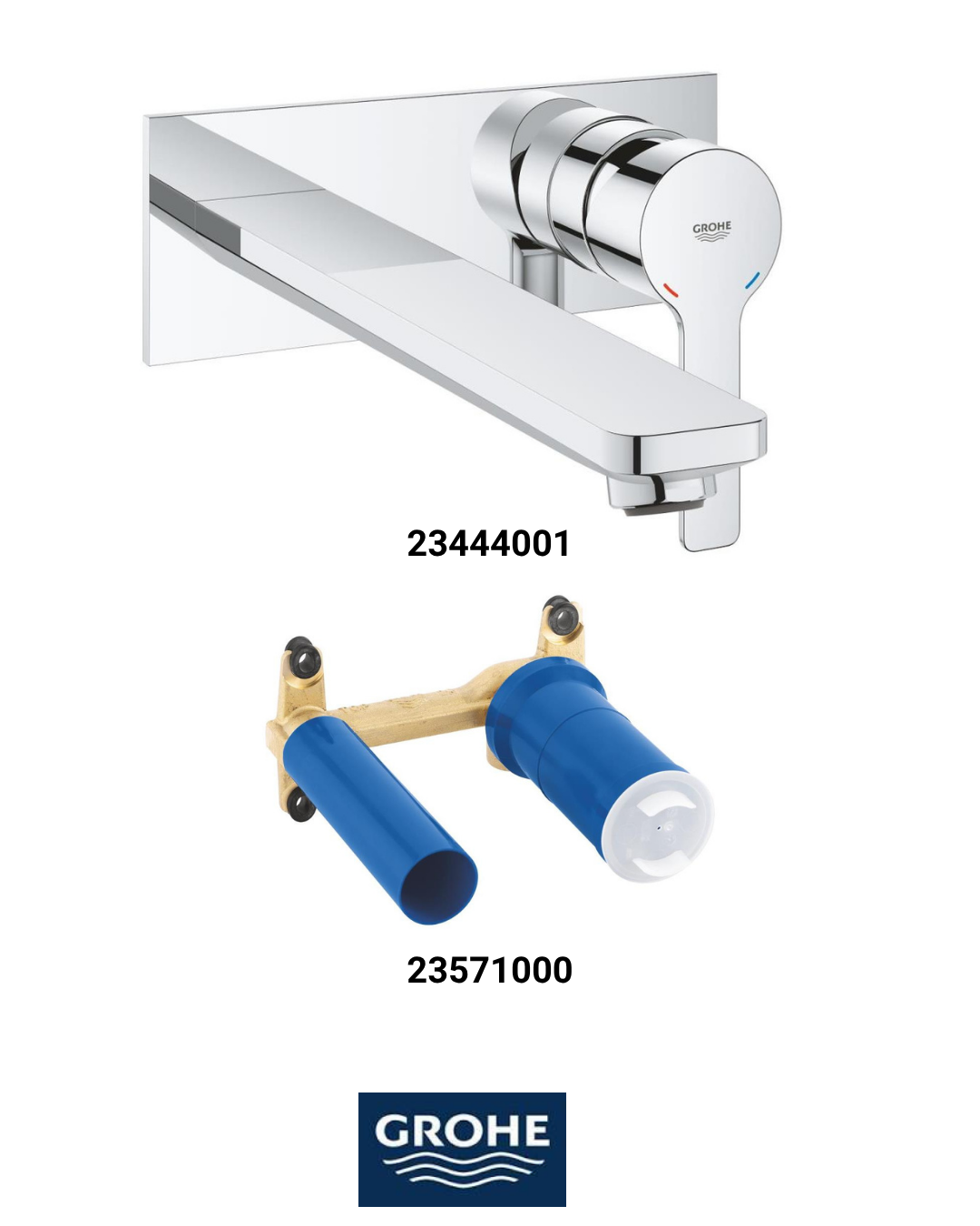 Lınıera Ankastre Lavabo Bataryası Seti (Sıvaaltı Dahil) 23444SET1