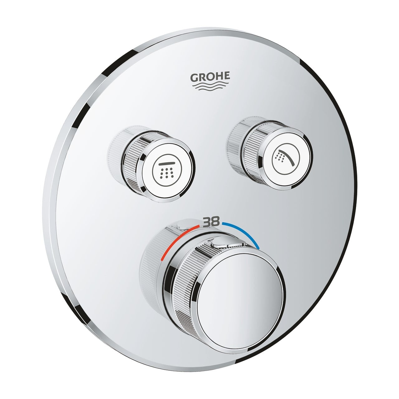 Grohtherm Smartcontrol Ankastre Banyo Bataryası Yuvarlak.2çıkışlı(Sıvaaltı Hariç) 29119000