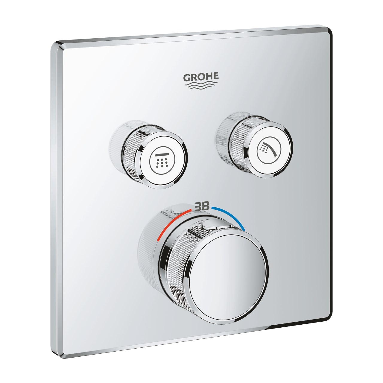 Grohtherm Smartcontrol Ankastre Banyo Bataryası Kare 2çıkışlı(Sıva Altı Hariç) 29124000