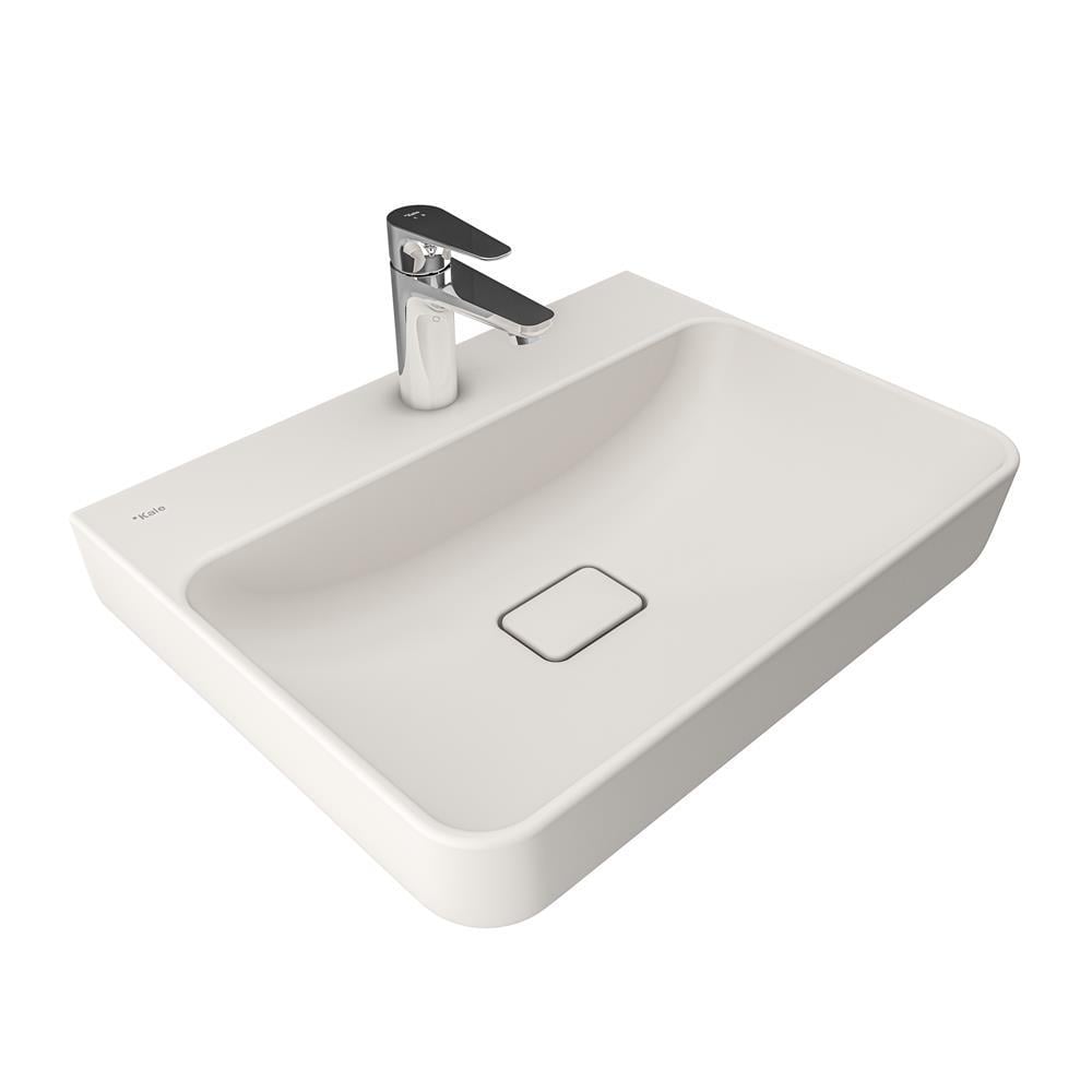 Zero 2.0 60X45 Cm Armatür Bantlı Dıkdörtgen Tezgah Üzerı Lavabo  Mat Incı 310200200468