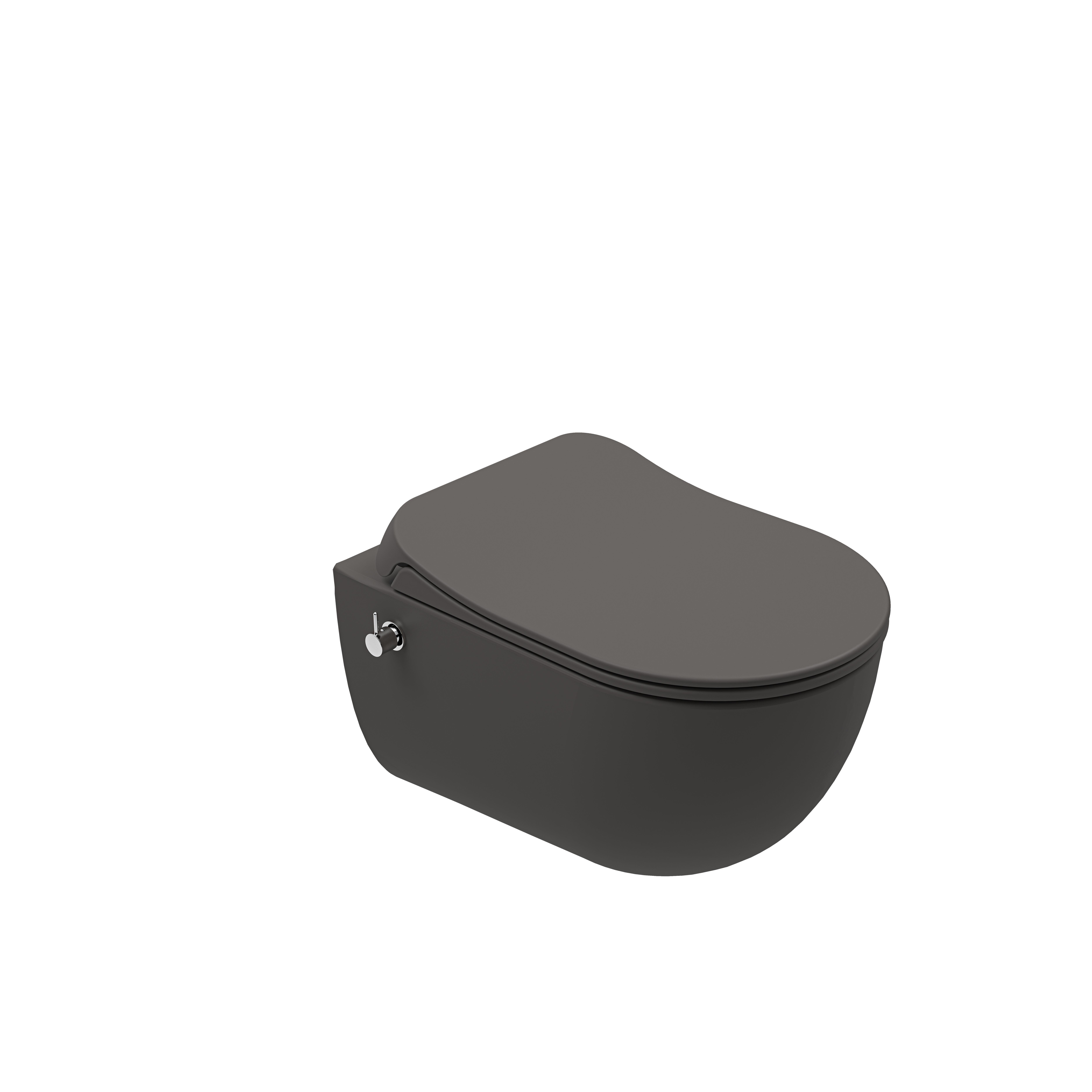 Kale Zero 2.0 Smart Asma Klozet Taharet + Sıcak + Soğuk Entegreli Smart Kapak Mat Antrasit-Gri 310201100439