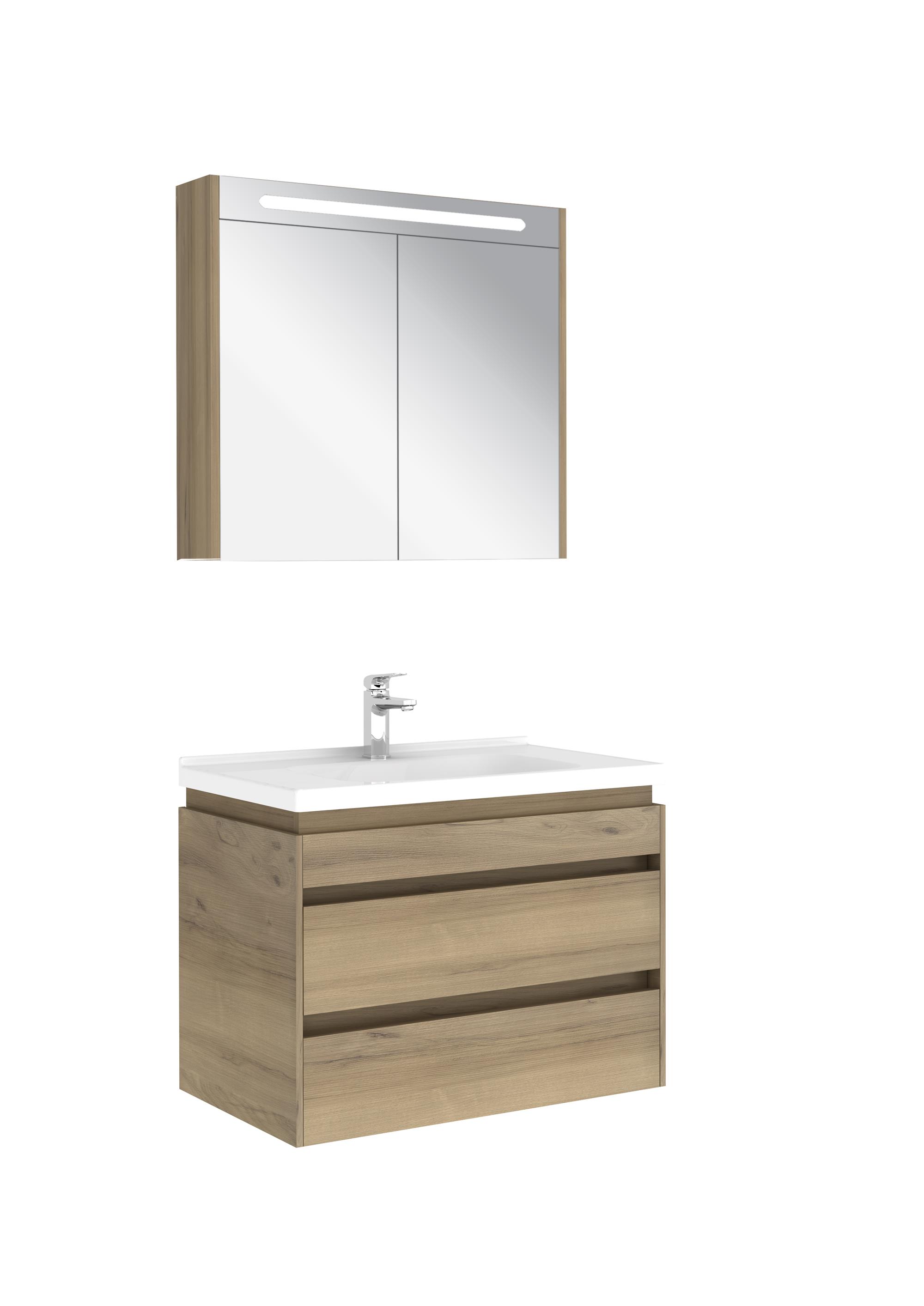 Idea 2.0 (Durabad) 80Cm takım  Banyo Dolabı Pasıfık A 610100200516