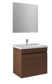 Krea Kapaklı takım 65Cm Banyo Dolabı Modern Cevız 610100200920