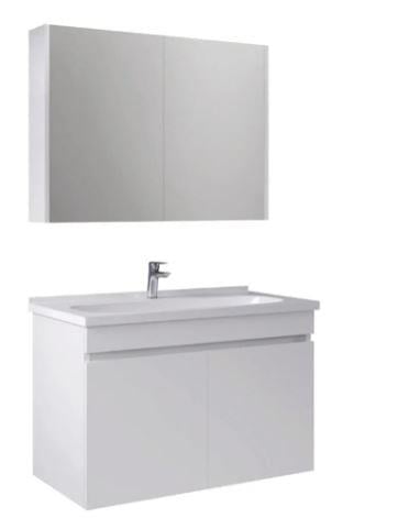 Krea Kapak 100 Cm takım Beyaz Banyo Dolabı 610100200973