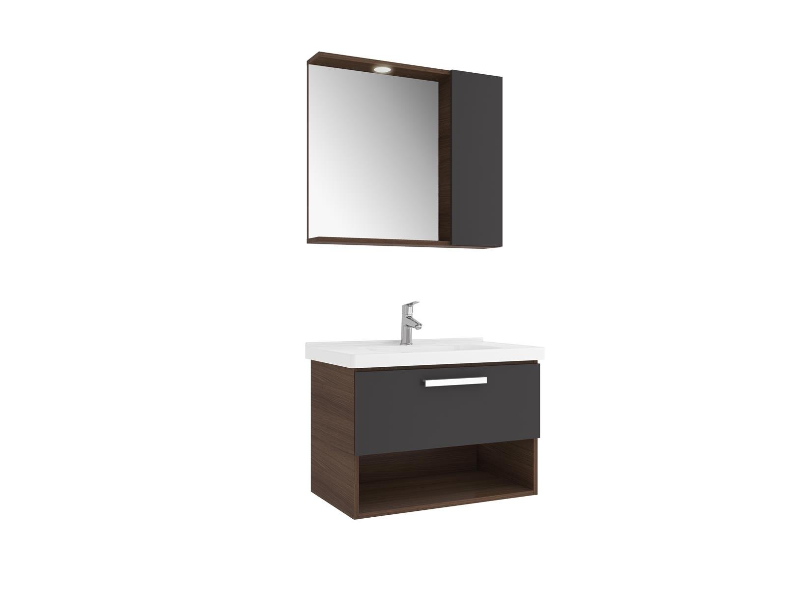 Trevı 80cm takım Banyo Dolabı  Ant/Cvz 610100201199 