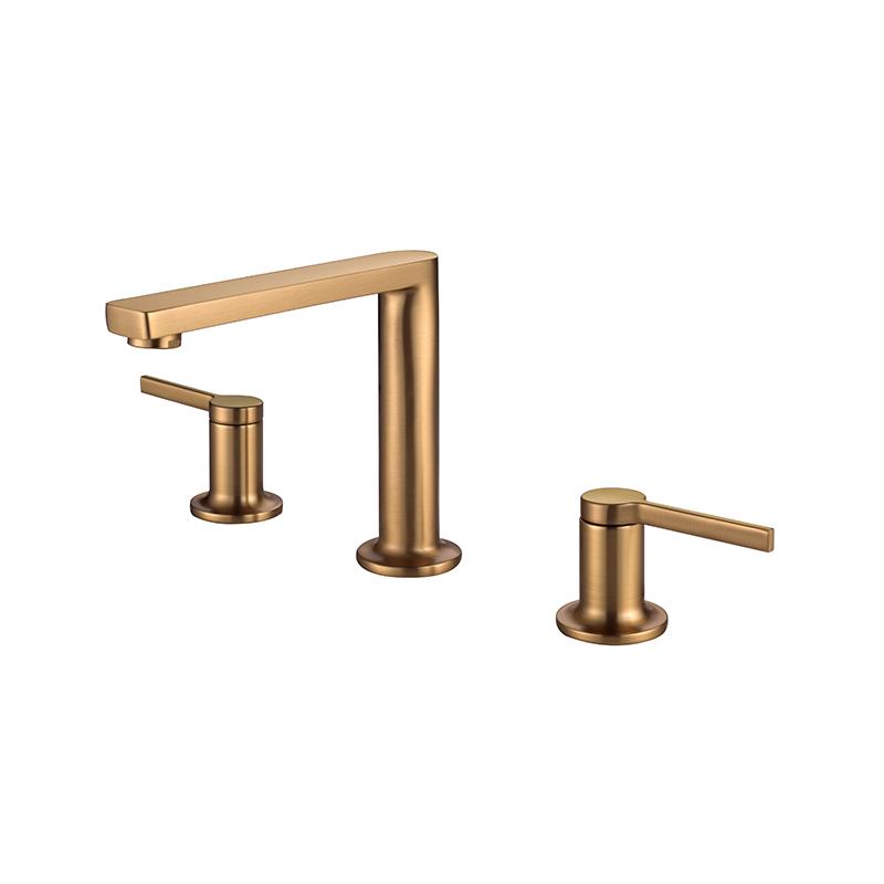 Bold 3 Delıklı Lavabo Bataryası - Altın 910568