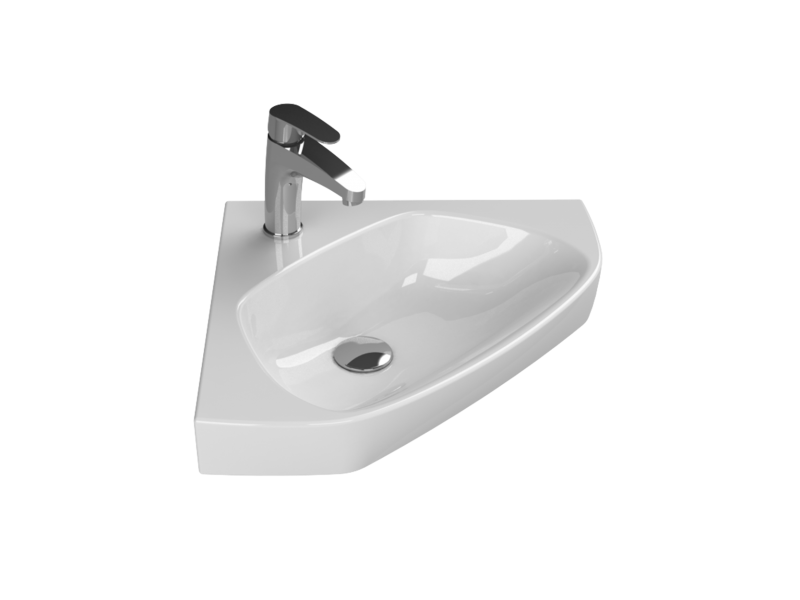 Cerastyle Turkuaz Arda Tezgah Üstü Lavabo 46*46 Cm 001900-U