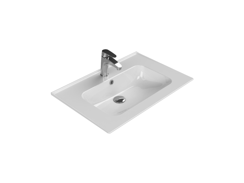 Cerastyle Turkuaz Blue Etajerli Lavabo 70*47Cm 042200-U