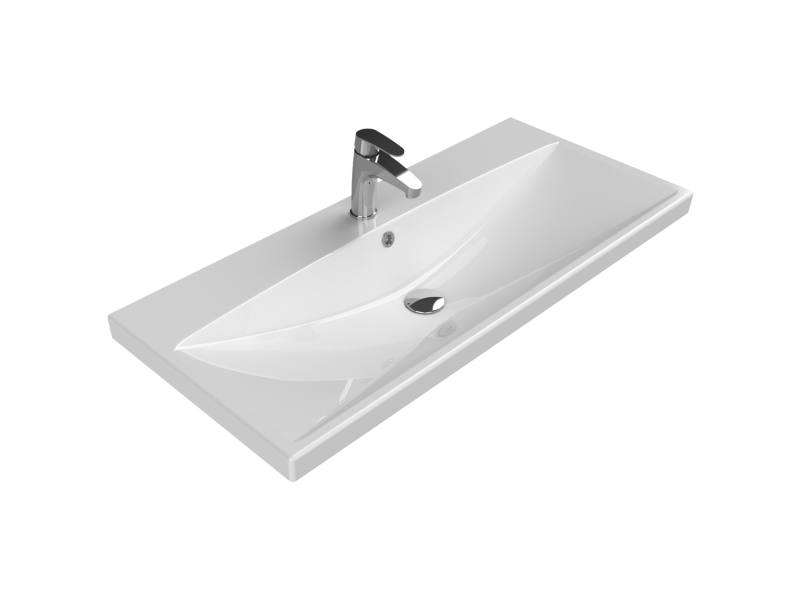 Cerastyle Turkuaz Elıte Etajerli Lavabo 100X45 Cm 032400-U