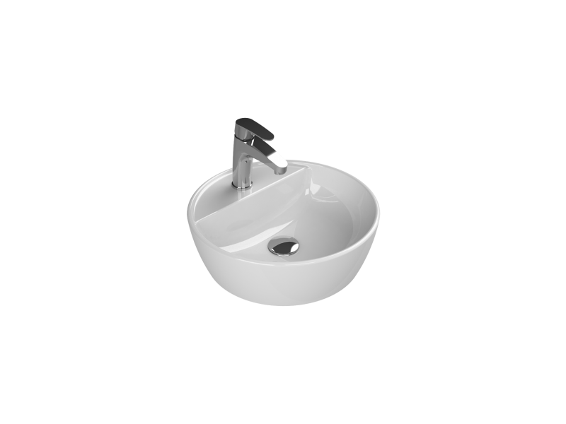 Cerastyle Turkuaz One Tezgah Üstü Lavabo  42 Cm (B.Delıklı) 076400-U