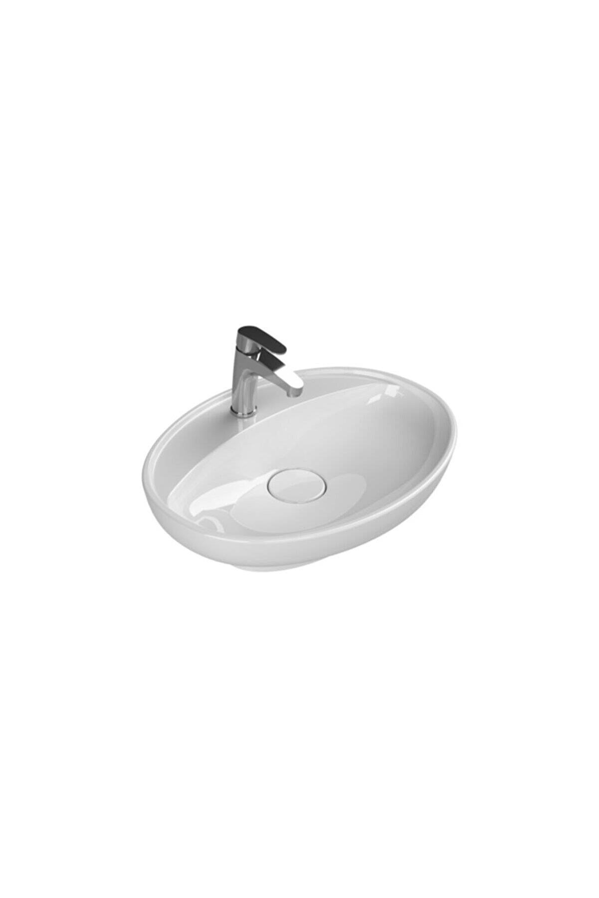 Cerastyle Turkuaz Seramik Lal C Serisi Tezgah Üstü Çanak Lavabo 60Cmx45,5 Cm 072200-U