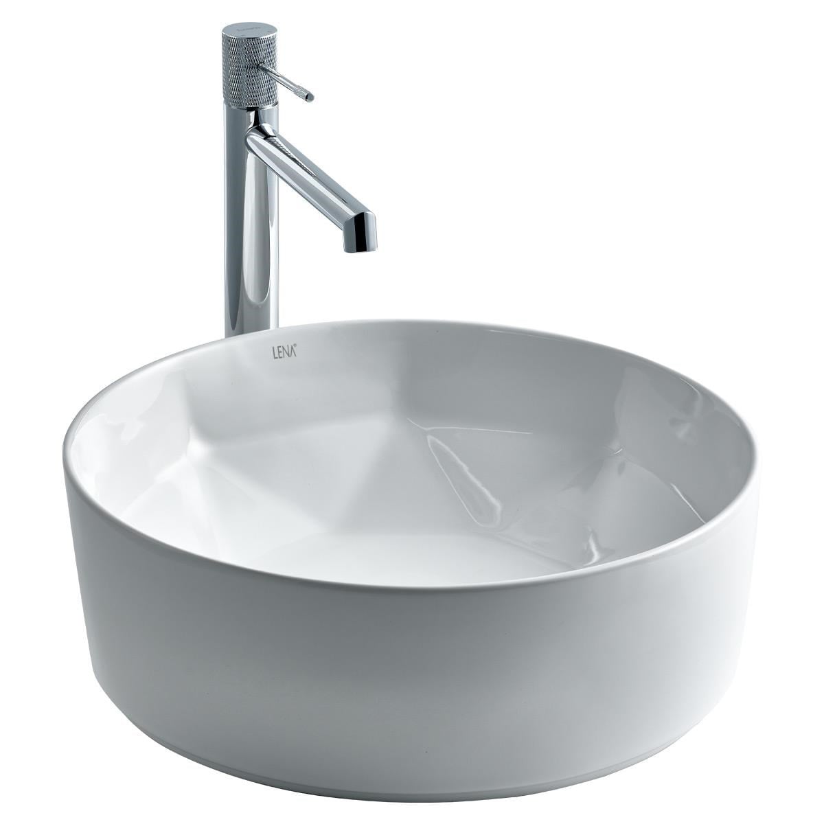 E-2112 Tezgah Üstü Porselen Lavabo E-2112