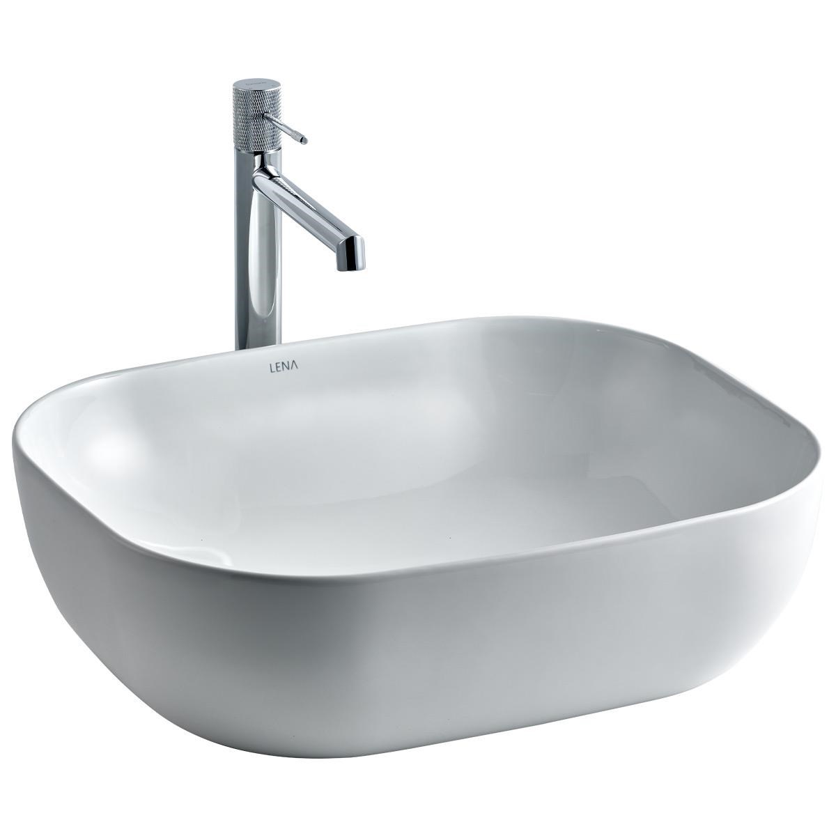E-4613 Tezgah Üstü Porselen Lavabo E-4613