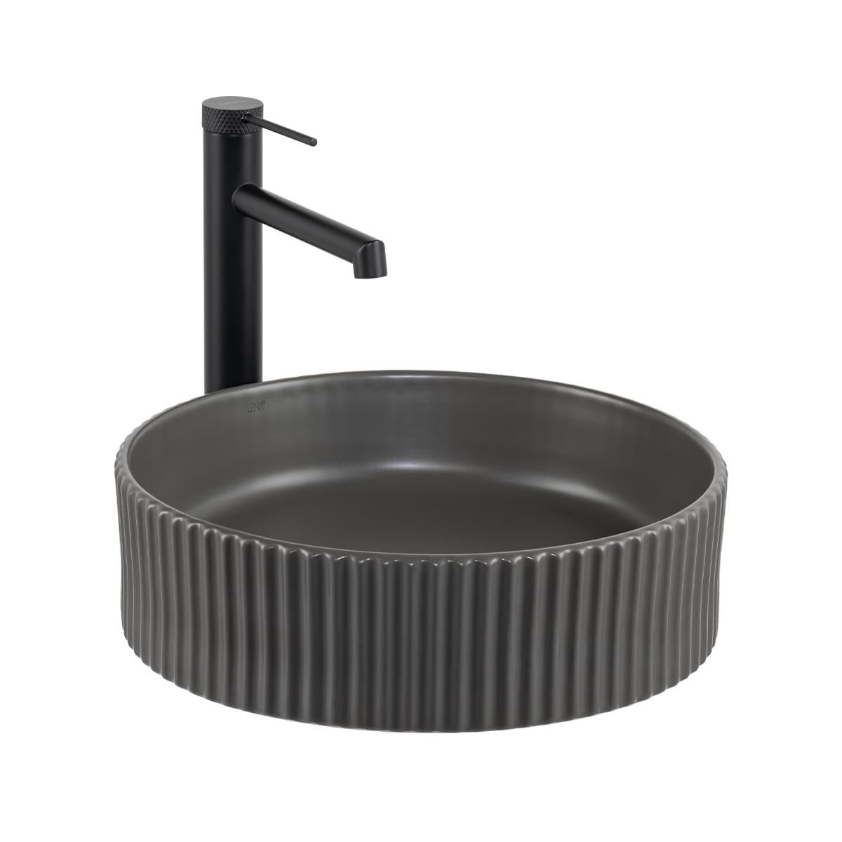 E-W1001MF Tezgah Üstü Mat Füme Lavabo E-W1001MF