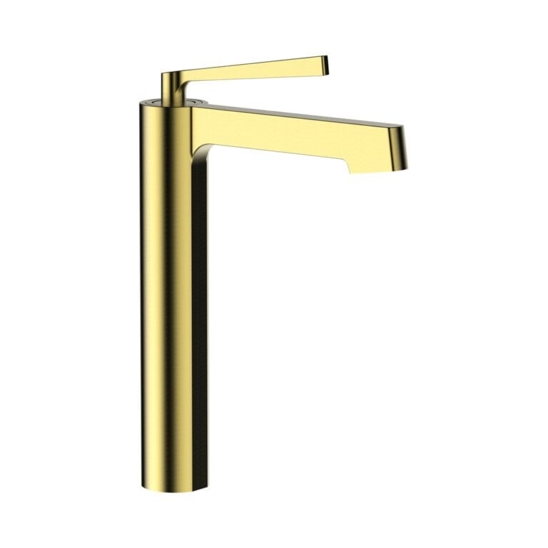 Icon Fırçalanmış Altın Çanak Lavabo Bataryası ELG-130