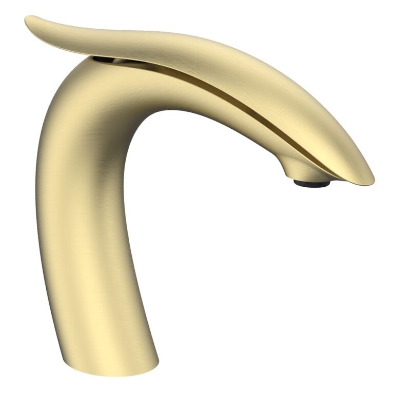 Swan Fırçalanmış Altın Lavabo Bataryası ELG-145