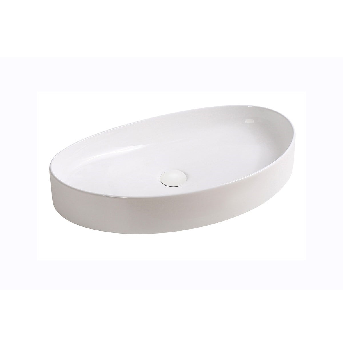 EY-4714 Tezgah Üstü Lavabo Parlak Beyaz EY-4714