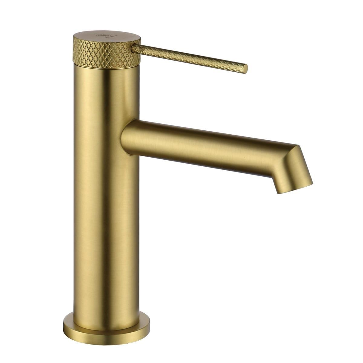 FJ-1012 Fırçalanmış Altın Lavabo Bataryası FJ-1012F