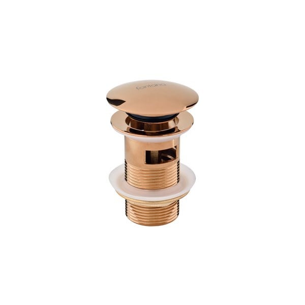 DR-03 Rose Gold Sifon Üst Takımı (Tahliye Delikli) DR-03